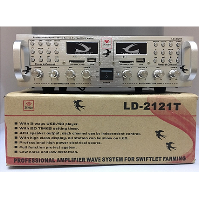 Amply 400 Loa-  2 Vùng âm thanh độc lập cho nhà yến LD–2121T